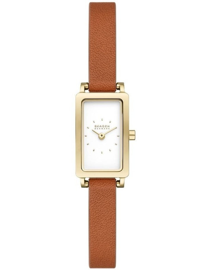 Skagen SKW3149 Hagen Micro Analogue Watch in Brown