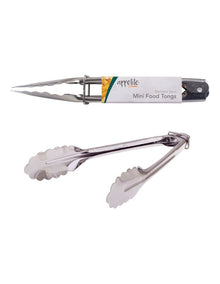 Stainless Steel Mini Tongs 18cm in Light Purple