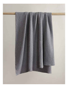 Urban Waffle Blanket in Charcoal