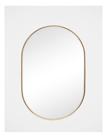 Zoe Oval Aluminium Mirror 90cm in Gold
