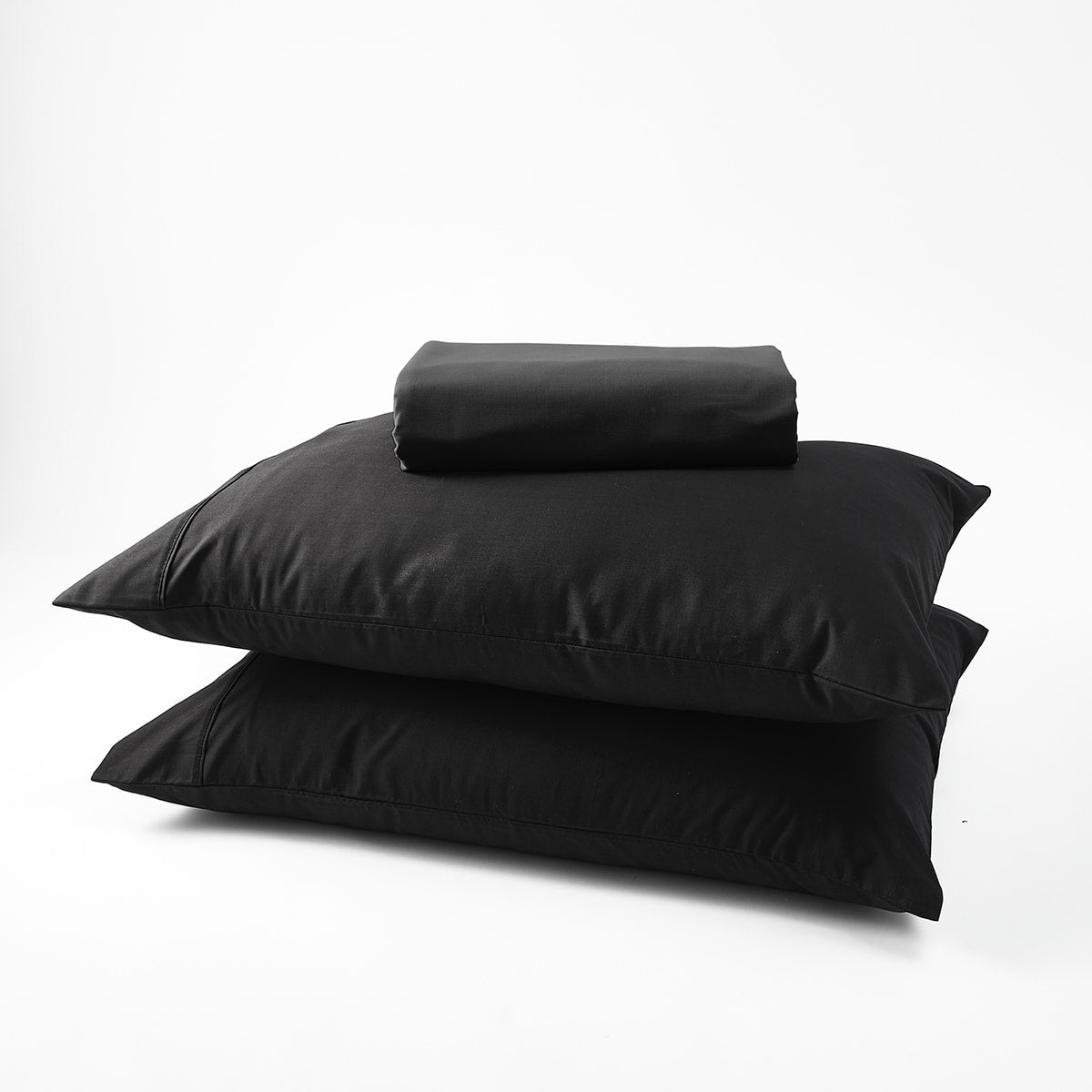 250 Thread Count Cotton Rich Sheet Set - Queen Bed, Black