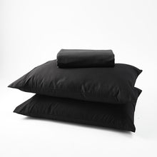 250 Thread Count Cotton Rich Sheet Set - Queen Bed, Black