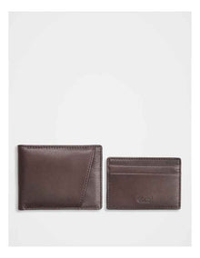 2-IN-1 Wallet & Credit Card Holder Brown/Brown