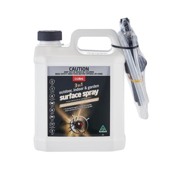 COLES 3 IN 1 INDOOR OUTDOOR & GARDEN SURFACE SPRAY
