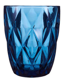 Deanna Double Old Fashion Glass 4 Piece Gift Boxed in Blue