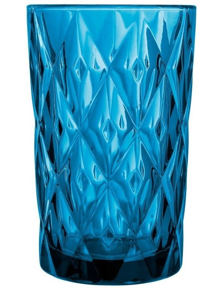 Deanna Highball Glass 4 Pieces Gift Boxed in Blue