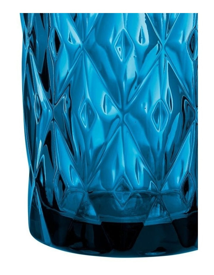 Deanna Highball Glass 4 Pieces Gift Boxed in Blue