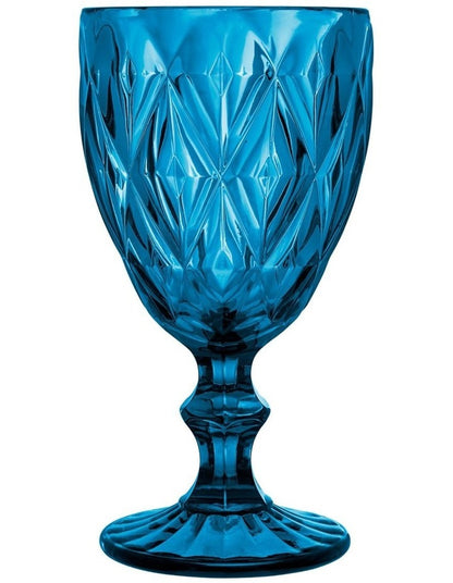 Deanna Wine Glass 4 Pieces Gift Boxed in Blue