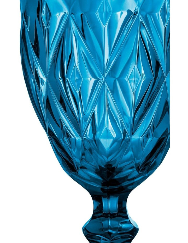 Deanna Wine Glass 4 Pieces Gift Boxed in Blue