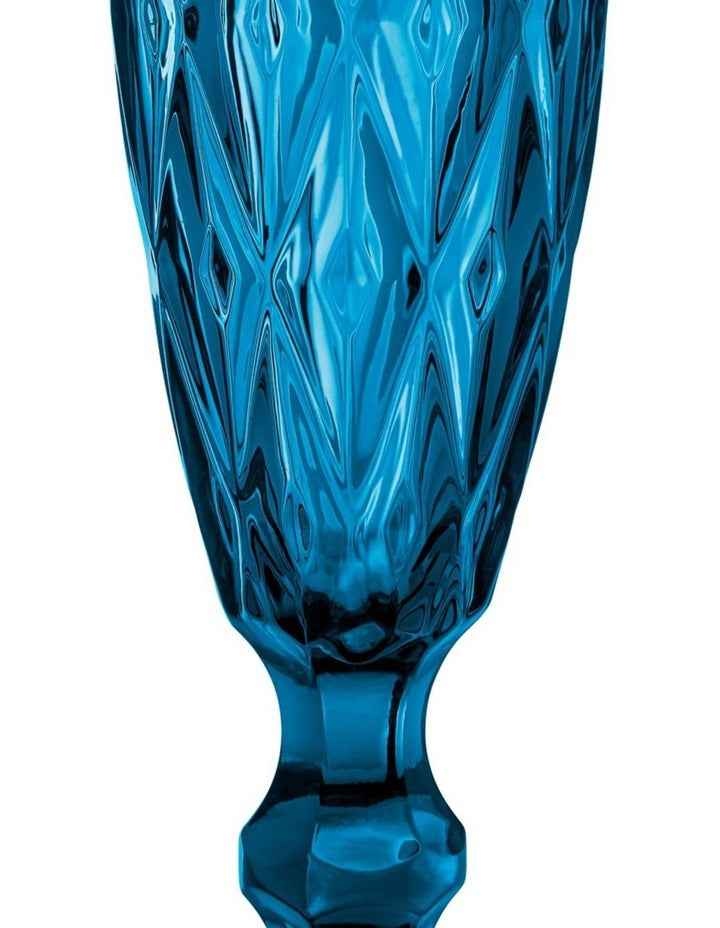 Deanna Champagne Flute 4 Pieces Gift Boxed in Blue