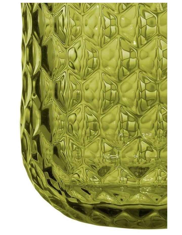 Caterina Double Old Fashion Glass 4 Pieces Gift Boxed in Green