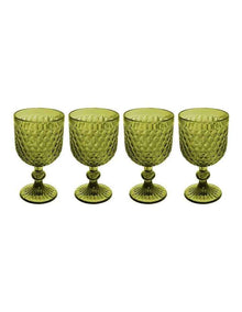 Caterina Wine Glass 4 Pieces Gift Boxed in Green