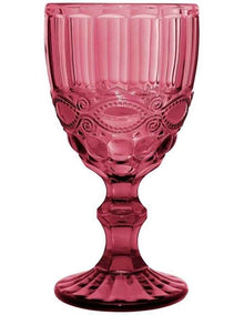 Gabriella Wine Glass 4 Pieces Gift Boxed in Pink