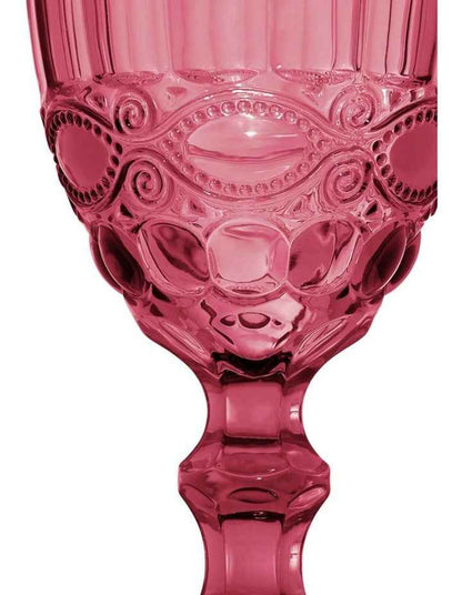 Gabriella Wine Glass 4 Pieces Gift Boxed in Pink