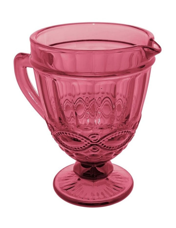 Gabriella Glass Jug 1.1L Gift Boxed in Pink