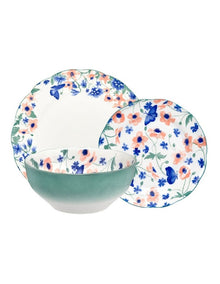 Dolce Vita Scallop Dinner Set 12 Piece Gift Boxed in White
