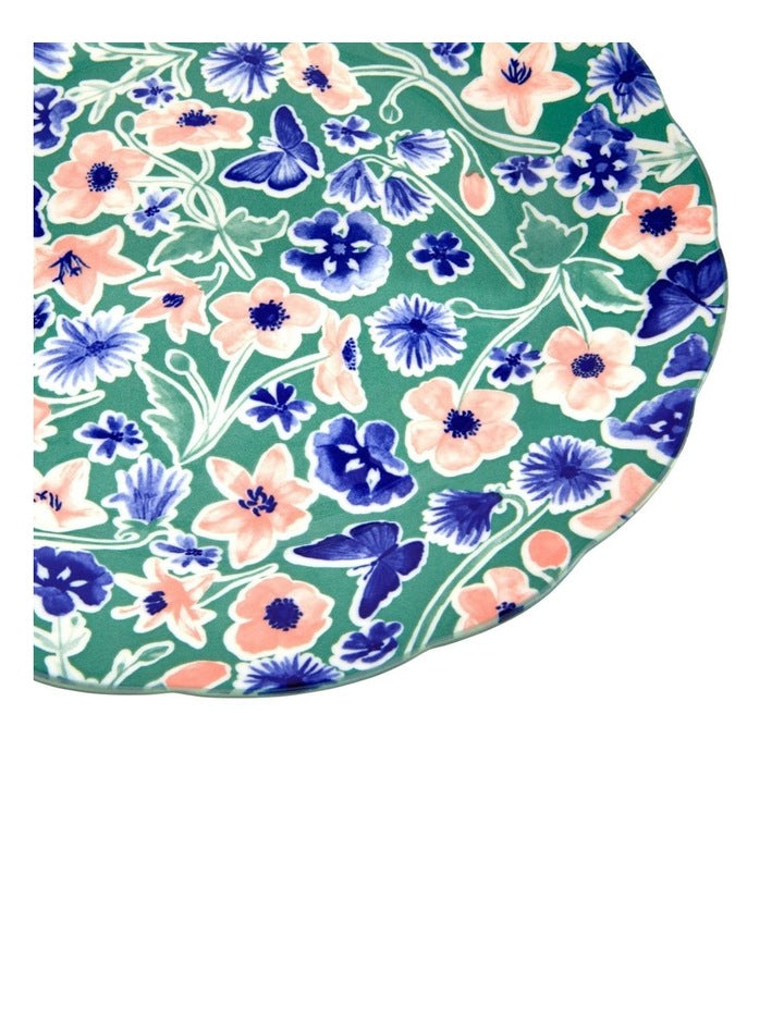 Dolce Vita Round Scallop Platter 33cm Gift Boxed in Multi