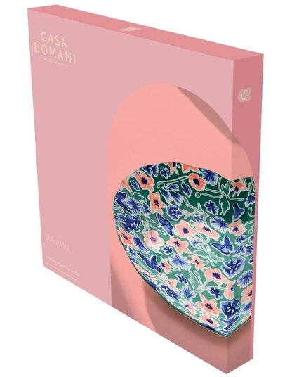 Dolce Vita Round Scallop Platter 33cm Gift Boxed in Multi