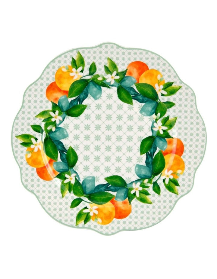 Jardino Scallop Rim Side Plate 19cm in Green