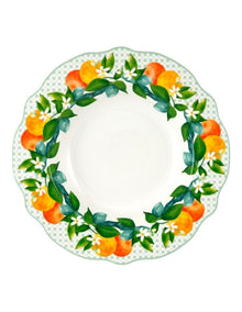 Jardino Scallop Rim Bowl 22cm in White