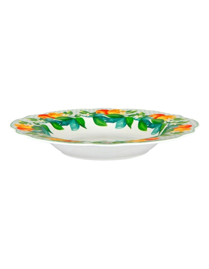 Jardino Scallop Rim Bowl 22cm in White