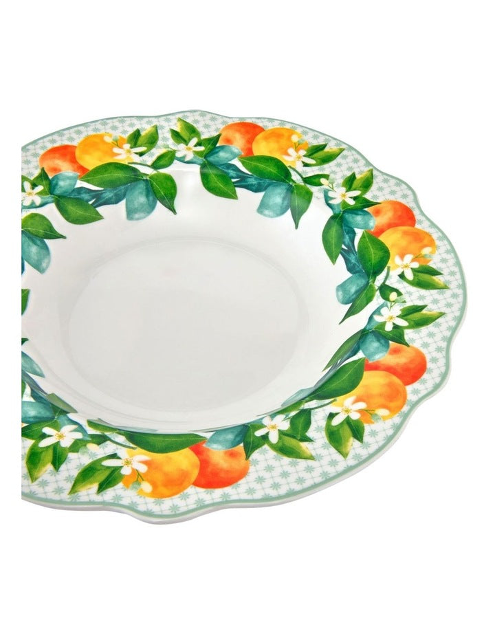 Jardino Scallop Rim Bowl 22cm in White