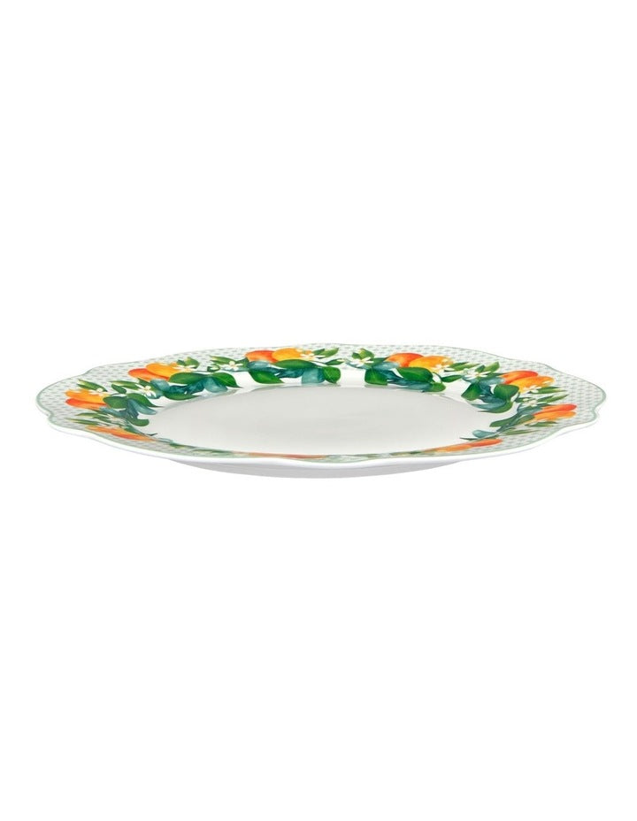 Jardino Scallop Rim Dinner Plate 27cm in Green