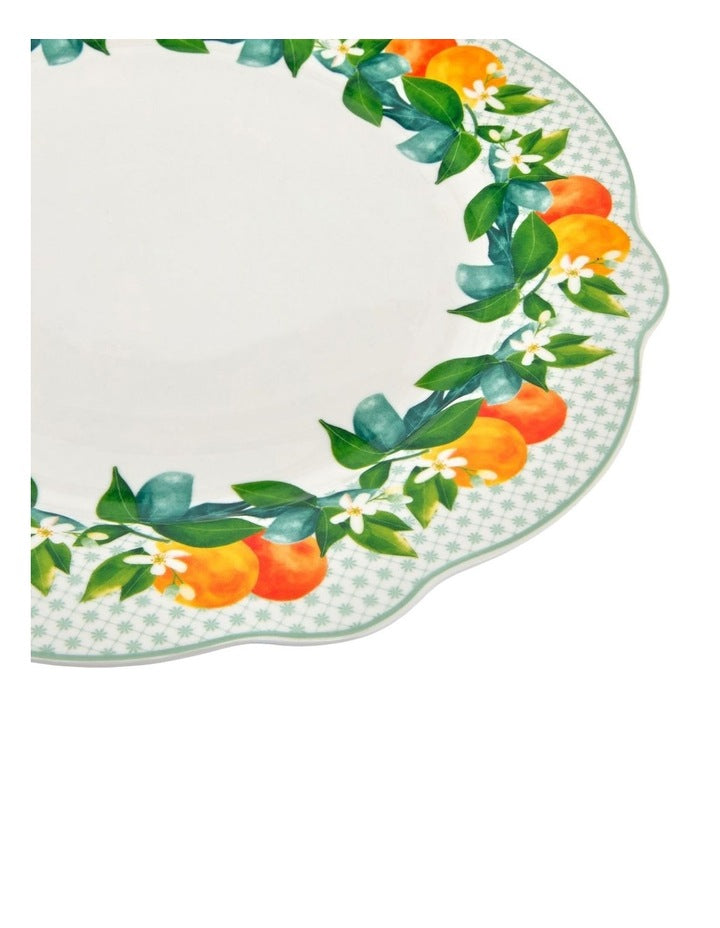 Jardino Scallop Rim Dinner Plate 27cm in Green