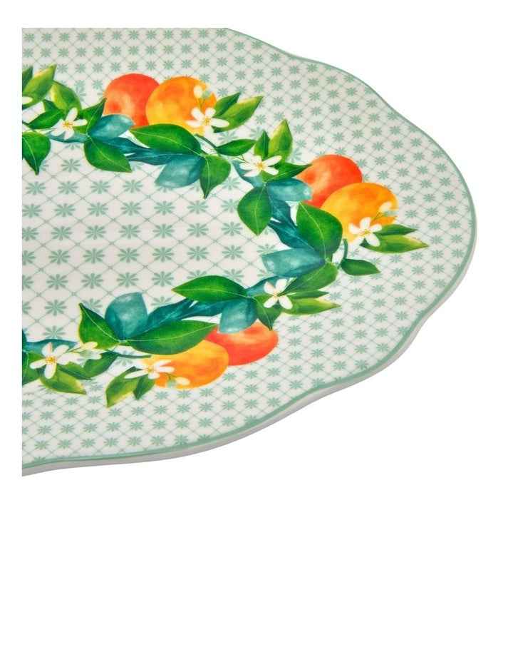 Jardino Scallop Oval Platter 25cm Gift Boxed in Green