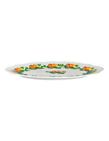 Jardino Scallop Oval Platter 35cm Gift Boxed in Green