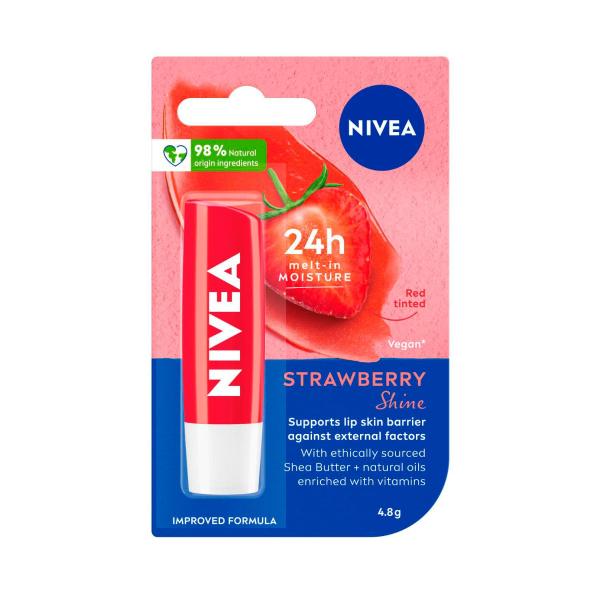 NIVEA LIP BALM STRAWBERRY SHINE 4.8G