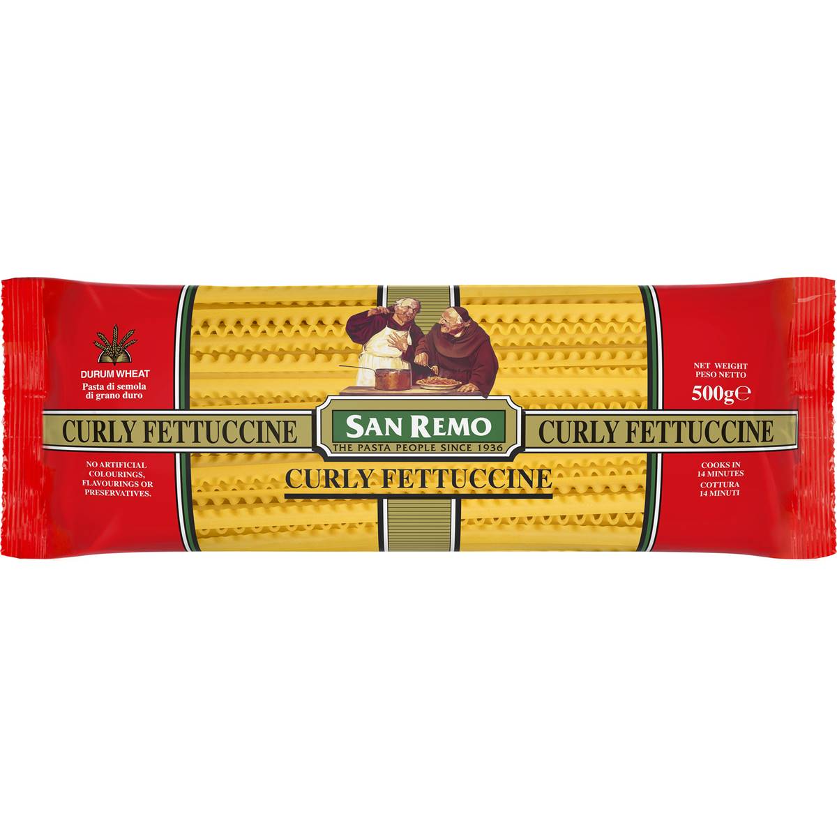 San Remo Fettuccine Curly Pasta No 80 500g