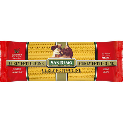 San Remo Fettuccine Curly Pasta No 80 500g