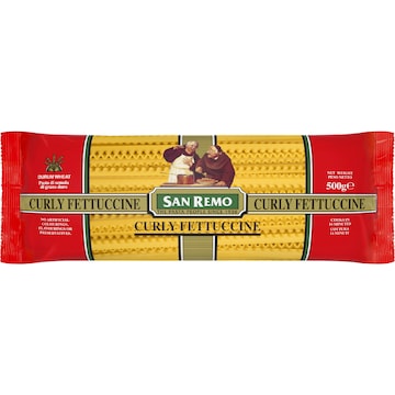 San Remo Fettuccine Curly Pasta No 80 500g