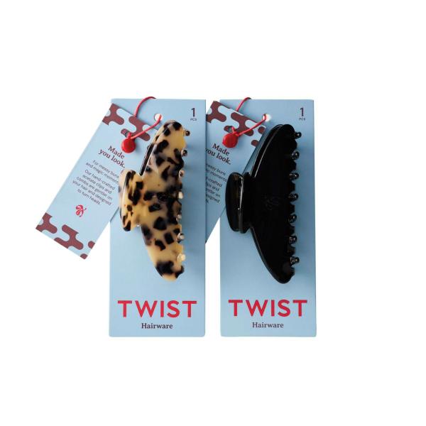 TWIST LARGE CLAW CLIP BLACK & TORTOISESHELL 1 PACK