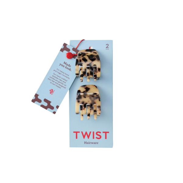 TWIST MIDI CLAW CLIP TORTOISESHELL 2 PACK