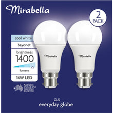 Mirabella Led Gls Bc 14w 1400lm Cool White Each