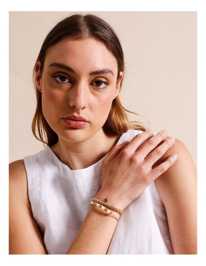 2 Pack Bangle & Stretch Bracelet in Gold