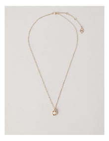 Pearl in Clam Shell Necklace in Gold