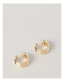 Solid Hoop Earring in Gold