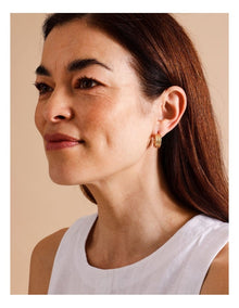 Solid Hoop Earring in Gold