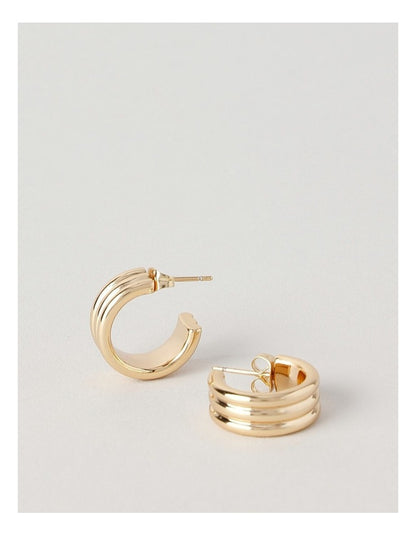 Solid Hoop Earring in Gold