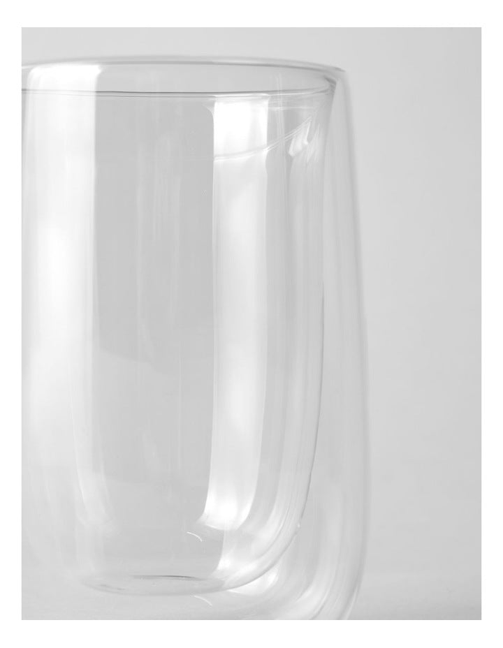 Double Wall Glass 340ml Set of 2 in Clear