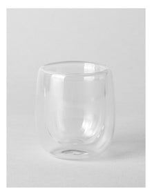 Double Wall Glass 80ml Set of 2 in Clear