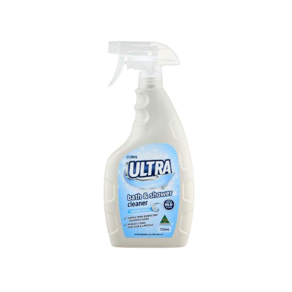 COLES ULTRA CLEANER BATH & SHOWER:BATHROOM:.:750 ML