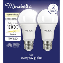 Mirabella Led Gls Es 11w 1000lm Warm White 2 Pack