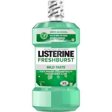 Listerine Freshburst Zero Alcohol Antibacterial Mouthwash 1L