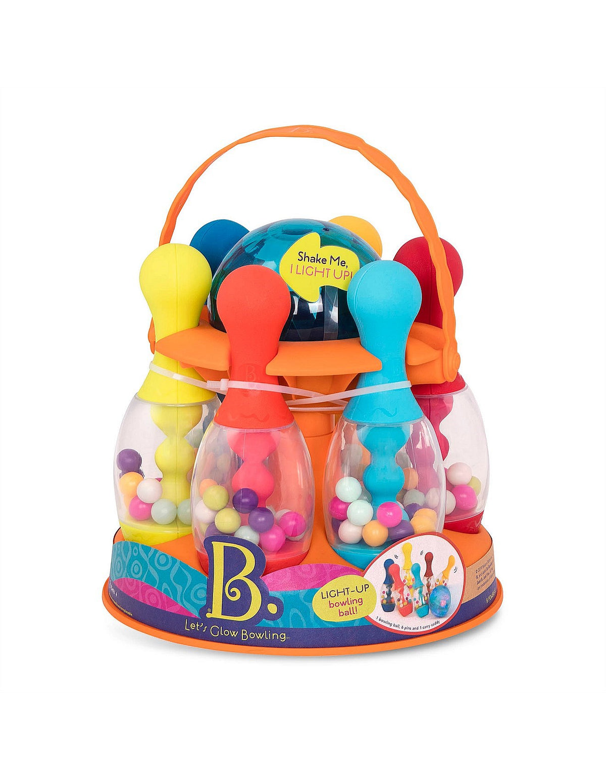 Light-Up Bowling Set with Flashing Ball