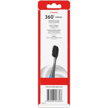Colgate Toothbrush 360 Charcoal Floss Tip Bristles Soft 3 pack