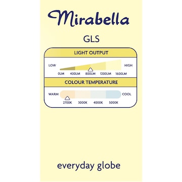 Mirabella LED GLS Bayonet Cap 9W 806lm Warm  White Light Globe 2 pack